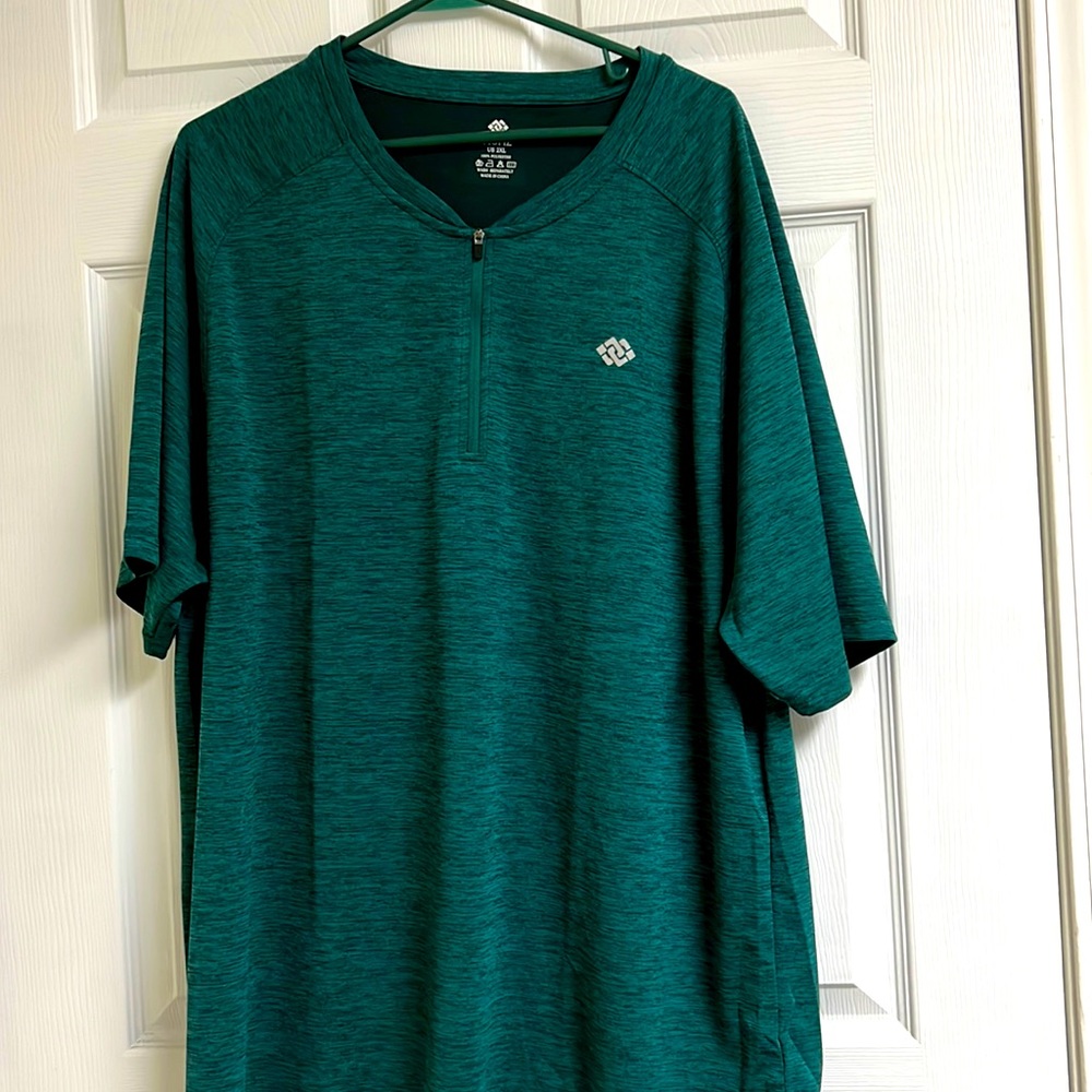 Men’s 2XL Mofiz half zip short sleeved pull over